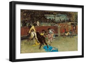 Bullfight. Wounded Picador-Marià Fortuny-Framed Giclee Print