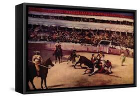Bullfight-Edouard Manet-Framed Stretched Canvas