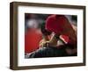 Bullfighte Performs During a Bullfight at the Monumental Bullring in Barcelona-null-Framed Photographic Print