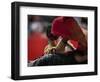 Bullfighte Performs During a Bullfight at the Monumental Bullring in Barcelona-null-Framed Photographic Print