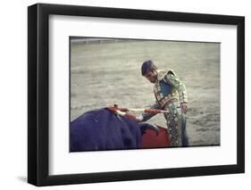 Bullfighter Manuel Benitez, Known as "El Cordobes", in the Ring-Loomis Dean-Framed Photographic Print