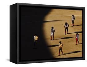 Bullfighters Make the Traditional Entrance into the Arena, before a Bullfight in Madrid-null-Framed Stretched Canvas