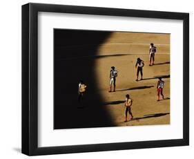 Bullfighters Make the Traditional Entrance into the Arena, before a Bullfight in Madrid-null-Framed Photographic Print