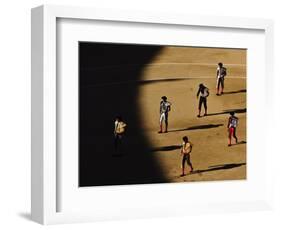 Bullfighters Make the Traditional Entrance into the Arena, before a Bullfight in Madrid-null-Framed Photographic Print