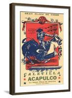 Bullfighting from Acapulco-null-Framed Art Print