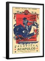 Bullfighting from Acapulco-null-Framed Art Print