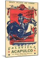 Bullfighting from Acapulco-null-Mounted Art Print