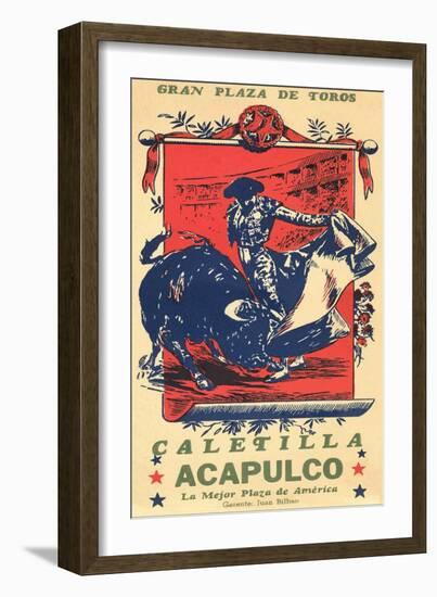 Bullfighting from Acapulco-null-Framed Art Print