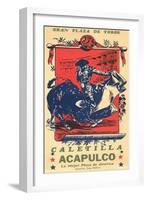 Bullfighting from Acapulco-null-Framed Art Print