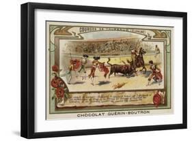 Bullfighting in Spain-null-Framed Giclee Print
