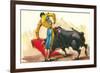 Bullfighting Scene-null-Framed Art Print