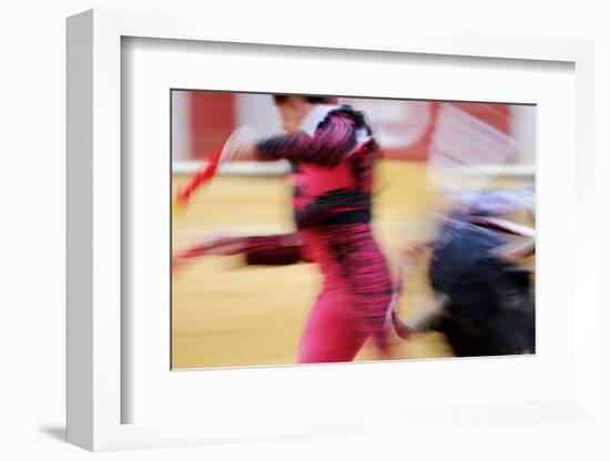 Bullfighting, 'Tercio de banderillas' stage of bullfight-Fabio Pupin-Framed Photographic Print