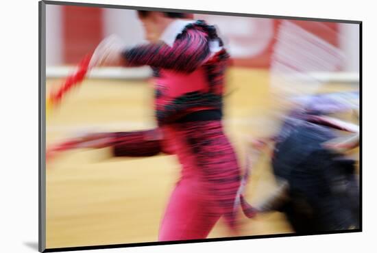 Bullfighting, 'Tercio de banderillas' stage of bullfight-Fabio Pupin-Mounted Photographic Print
