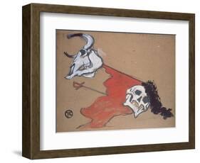 Bullfighting-Henri de Toulouse-Lautrec-Framed Giclee Print