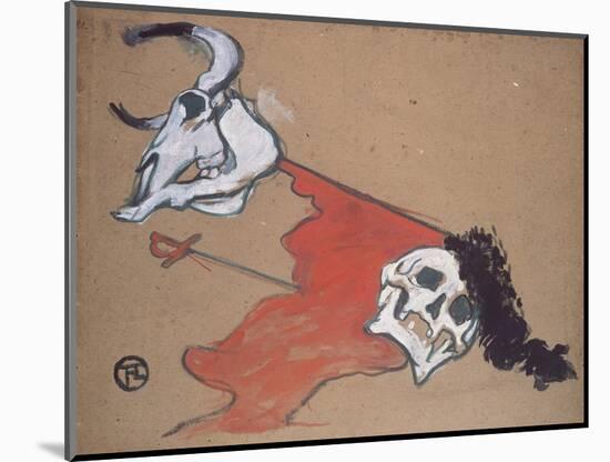 Bullfighting-Henri de Toulouse-Lautrec-Mounted Giclee Print