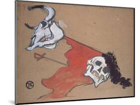 Bullfighting-Henri de Toulouse-Lautrec-Mounted Giclee Print