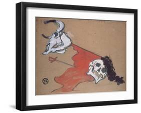 Bullfighting-Henri de Toulouse-Lautrec-Framed Giclee Print