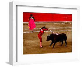 Bullfights Begin with Bleeding of the Bull, San Luis Potosi, Mexico-Russell Gordon-Framed Photographic Print