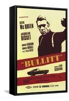 Bullitt, French Movie Poster, 1968-null-Framed Stretched Canvas