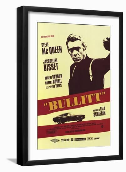Bullitt, French Movie Poster, 1968-null-Framed Art Print