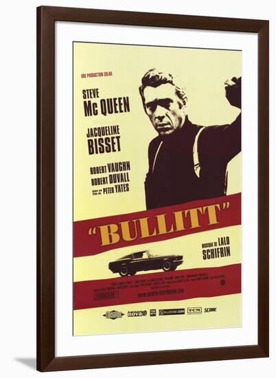 Bullitt, French Movie Poster, 1968-null-Framed Art Print