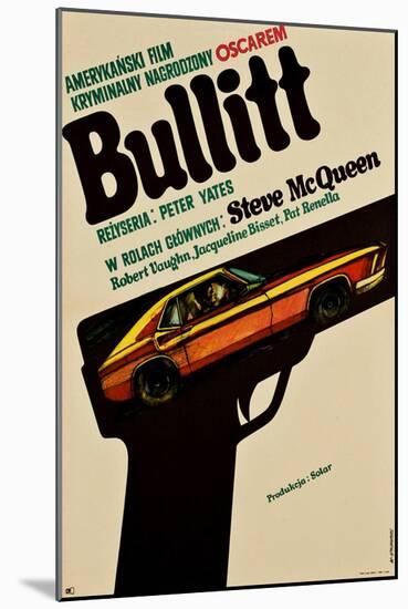 Bullitt, Polish Movie Poster, 1968-null-Mounted Art Print