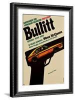 Bullitt, Polish Movie Poster, 1968-null-Framed Art Print