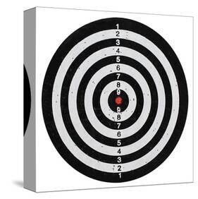 Bullseye Dartboard-null-Stretched Canvas