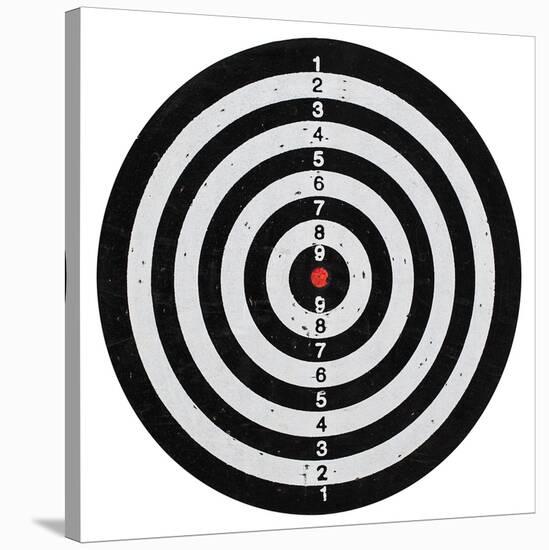 Bullseye Dartboard-null-Stretched Canvas