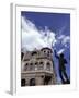 Bullwhacker Statue and Securities Building on Last Chance Gulch, Helena, Montana, USA-Jamie & Judy Wild-Framed Photographic Print