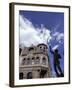 Bullwhacker Statue and Securities Building on Last Chance Gulch, Helena, Montana, USA-Jamie & Judy Wild-Framed Photographic Print