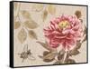 Bumble Bee and Peony-Chad Barrett-Framed Stretched Canvas