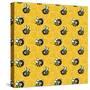 Bumble Bee Honeycomb Pattern-Lauren Ramer-Stretched Canvas