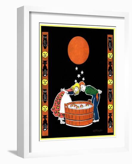 "Bumping Bobbing for Apples,"October 1, 1931-W. P. Snyder-Framed Giclee Print