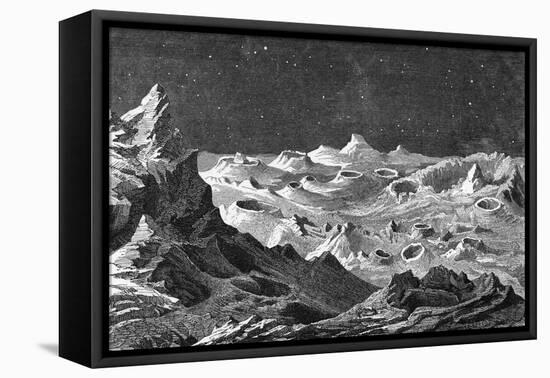 Bumpy Lunar Landscape-null-Framed Stretched Canvas