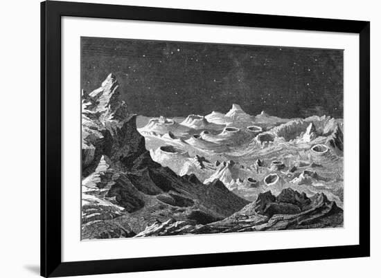 Bumpy Lunar Landscape-null-Framed Premium Giclee Print