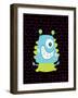 Bumpy-Blue Fish-Framed Art Print