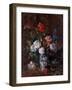 Bunch of Flowers, 19Th Century (Oil on Wood)-Karl Pierre Daubigny-Framed Giclee Print