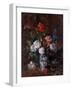 Bunch of Flowers, 19Th Century (Oil on Wood)-Karl Pierre Daubigny-Framed Giclee Print