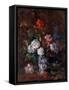 Bunch of Flowers, 19Th Century (Oil on Wood)-Karl Pierre Daubigny-Framed Stretched Canvas