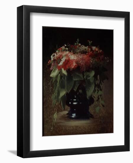 Bunch of Flowers. Phloxes, 1884-Ivan Nikolayevich Kramskoi-Framed Premium Giclee Print