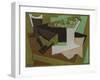 Bunch of Grapes and a Pear; Grappe De Raisin Et Poire, 1920 (Oil on Canvas)-Juan Gris-Framed Giclee Print