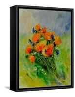 Bunch Of Poppies-Pol Ledent-Framed Stretched Canvas