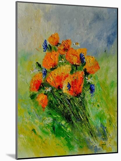 Bunch Of Poppies-Pol Ledent-Mounted Art Print