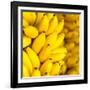 Bunch of Ripe Bananas Background-mazzzur-Framed Photographic Print