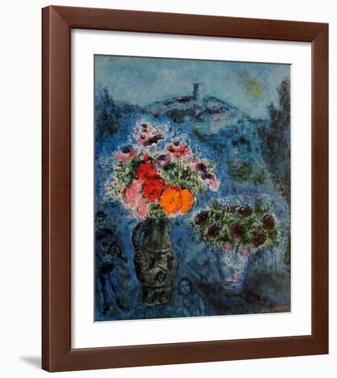 Bunch of Violets-Marc Chagall-Framed Art Print