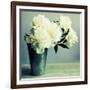 Bunch of White Peonies in Vase-Tom Quartermaine-Framed Giclee Print