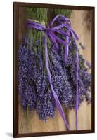 Bunches of Lavender Drying Shed at Lavender Festival, Sequim, Washington, USA-Merrill Images-Framed Premium Photographic Print