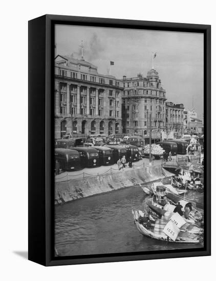 Bund from Jetty Area-Carl Mydans-Framed Stretched Canvas