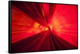 Bund Sightseeing Tunnel Lights-null-Framed Stretched Canvas